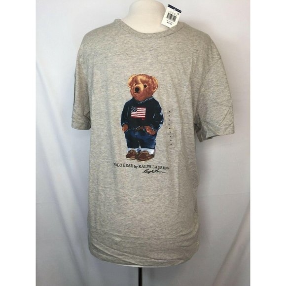 Polo Ralph Lauren USA Flag Bear T-Shirt XL America - Picture 2 of 9